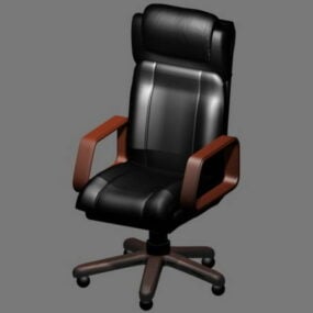 Krzesło wykonawcze z zagłówkiem Model 3D