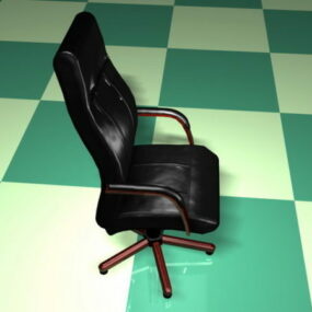 כיסא מנהלים עם גב גבוה דגם תלת מימד