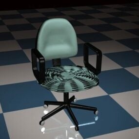 Textilní 3D model kancelářské židle