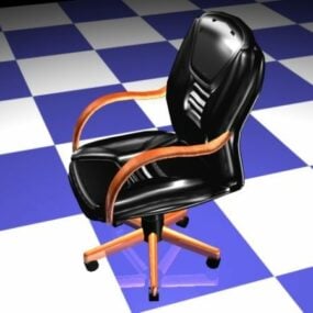כיסא מנהלים מעור דגם תלת מימד