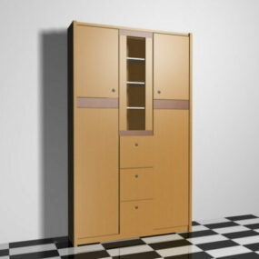 3д модель шкафной мебели для хранения вещей