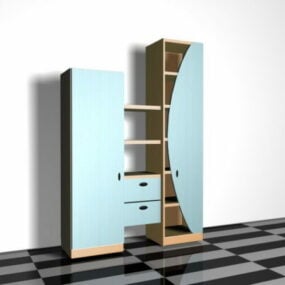 Storage Cabinet With Shelves 3d model