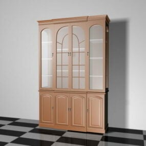 Display Cabinet With Glass Doors 3d model