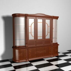 Antique Display Cabinet 3d model
