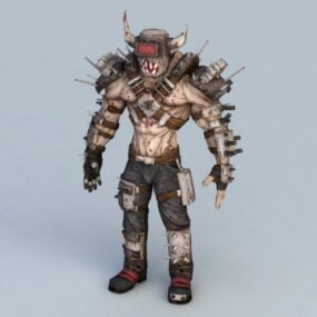 Monstruo humanoide Steampunk modelo 3d