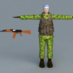 ロシアのVdv特殊部隊3Dモデル