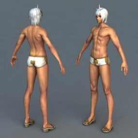 Young Man With Underpant 3d model