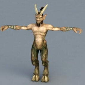 3D model humanoidní bestie