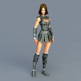 Mô hình 3d nữ chiến binh Celtic