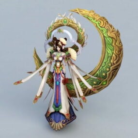 Chinese Myths Moon Goddess 3d-malli