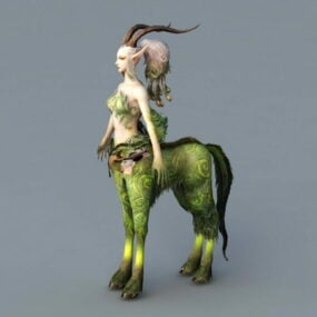 Female Antelope Centaur 3d model