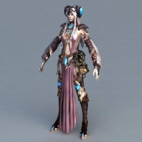 Female Human Warlock 3d model
