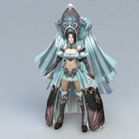 Female Priestess 3d model