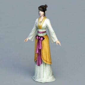 Ming Dynasty Lady 3d-modell