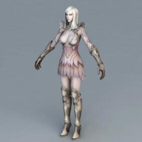 Güzel Yüksek Elf Kadın 3D modeli