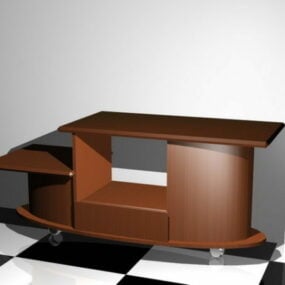 Drewniany stojak pod telewizor Model 3D