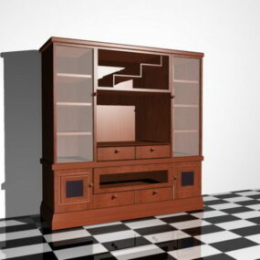3д модель настенного шкафа для хранения вещей