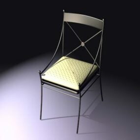 كرسي بار معدني موديل 3D