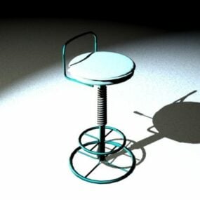 Обертовий барний стілець 3d модель