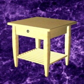 3д модель небольшого прикроватного столика