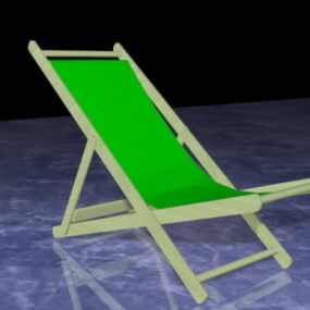 折叠日光躺椅3d模型