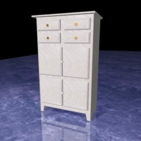 Tall Filing Cabinet 3d model