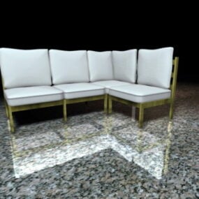 Narożna sofa segmentowa Model 3D