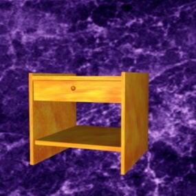 Small Bedside Table 3d model