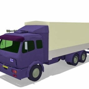 बॉक्स ट्रक 3डी मॉडल
