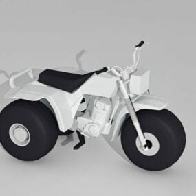 Model 3D Roda Tiga Atv