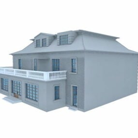 Upea Vintage Home Building 3D-malli