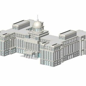 Modelo 3D da antiga arquitetura russa