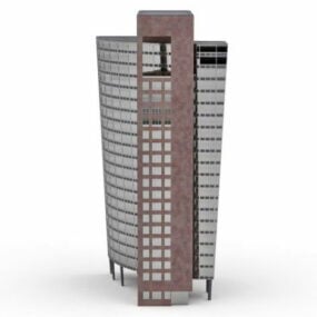 Modelo 3d de arquitetura moderna