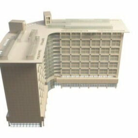 نموذج معماري ثلاثي الأبعاد لمتجر متعدد الأقسام