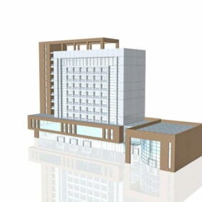 3d модель бізнес-офісної будівлі