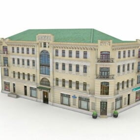 Historisk russisk lejlighedsbygning 3d-model