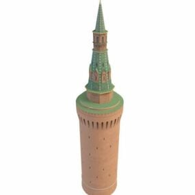 Modelo 3d da Torre do Kremlin