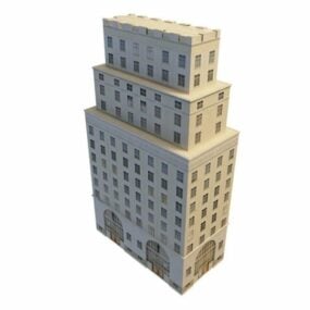 Model 3D starego bloku biurowego