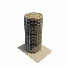 Cylinder Office Building 3d model