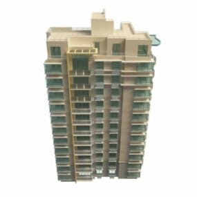 Model 3d Apartemen Hunian Mewah
