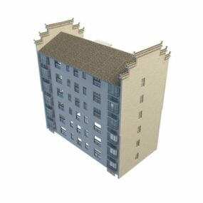 Chinese Apartment Building 3d model