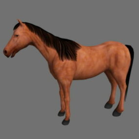 Chestnut Horse 3d-modell