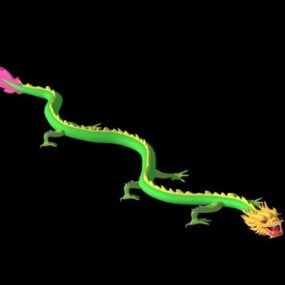 Зелений китайський дракон 3d модель