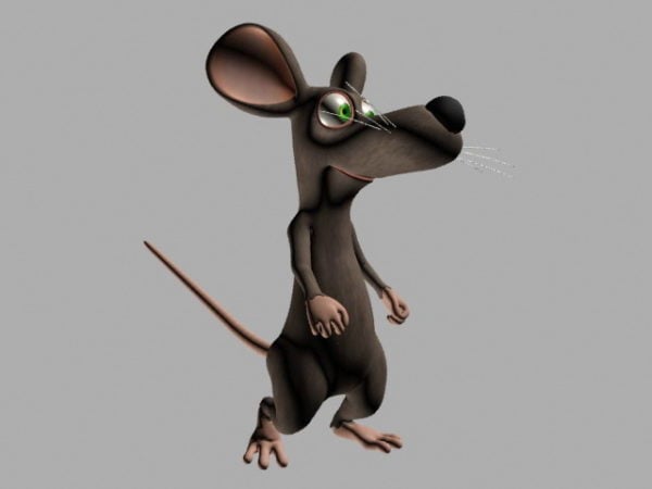 Animazione di personaggi dei cartoni animati di topo