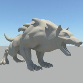 Wolf Like Beast 3d model