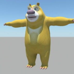 Plate-forme d'ours anthropomorphe modèle 3D