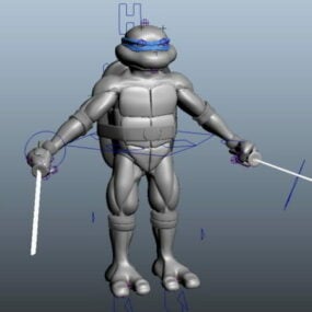 Modello 3d dell'attrezzatura per tartarughe Ninja