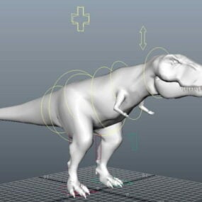 Pengaturan Rig T-rex model 3d