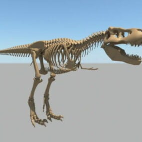 Esqueleto de dinosaurio modelo 3d