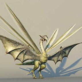 ड्रैगन मॉन्स्टर 3डी मॉडल
